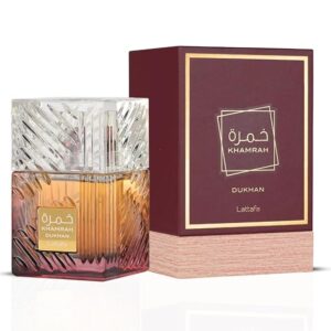Lattafa Khamrah Dukhan - Eau de Parfum en espray unisex, 3.4 onzas